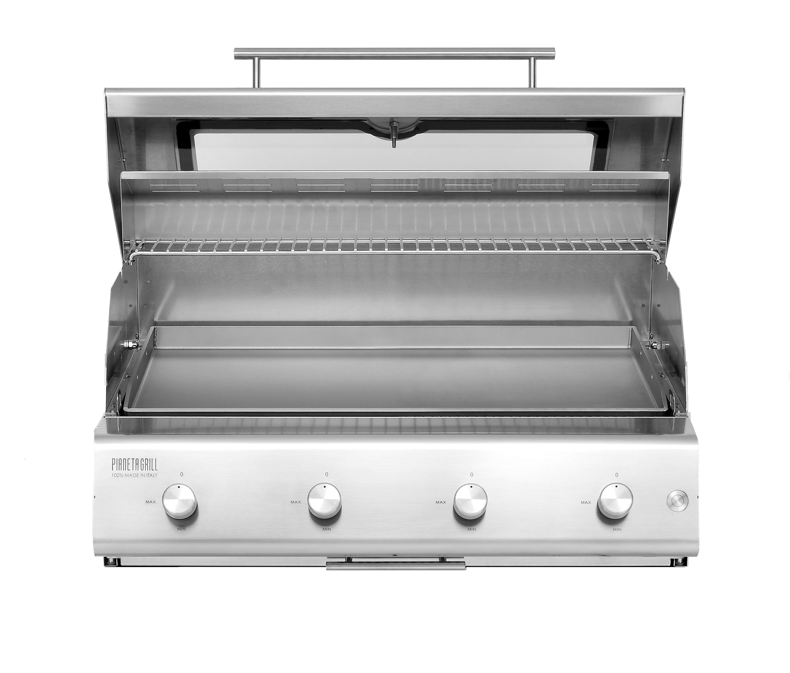 Barbecue a gas Fry Top 750 Teppan 4 bruciatori con piastra Teppanyaki